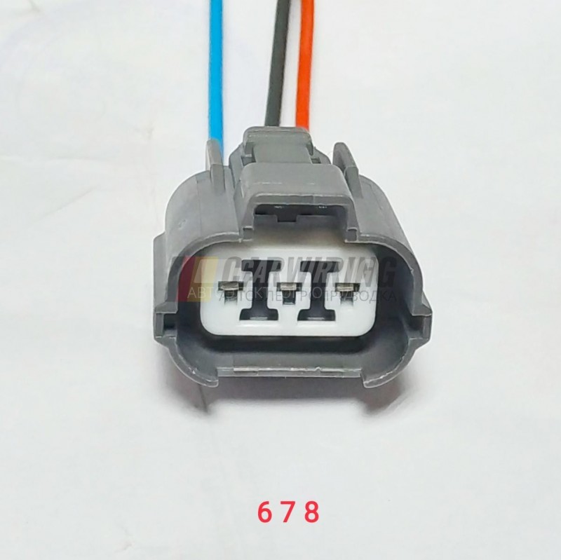 Разъем трехконтактный автоматического корректора фар для Toyota и Nissan (арт.678)