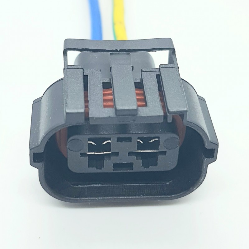 Разъем двухконтактный системы подачи звукового сигнала (клаксона) для а/м Nissan и Volkswagen (арт.416)